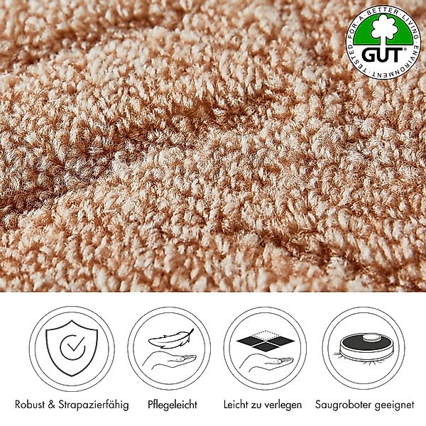 Andiamo Teppichboden »Amberg, Strukturschlinge, Made in Belgium«, rechtecki günstig online kaufen