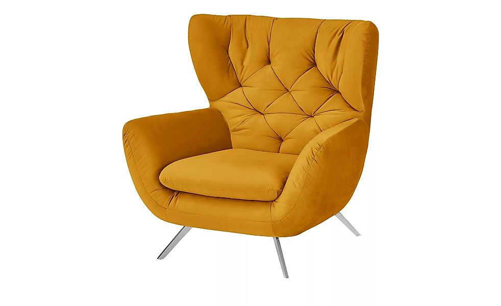 pop Hochlehnsessel - gelb - 100 cm - 106 cm - 95 cm - Polstermöbel > Sessel günstig online kaufen