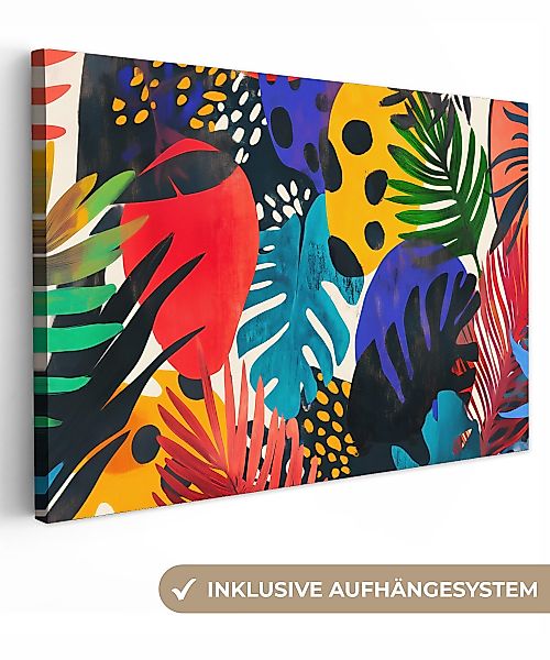 OneMillionCanvasses® Leinwandbild Blätter - Formen - günstig online kaufen