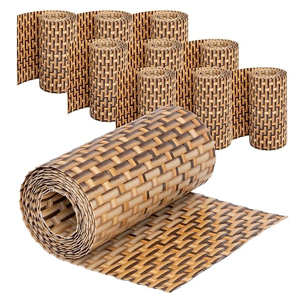 Jardinion Sichtschutzstreifen 10x 250cm x 19cm x 2,4mm Hellbraun Blickdicht günstig online kaufen