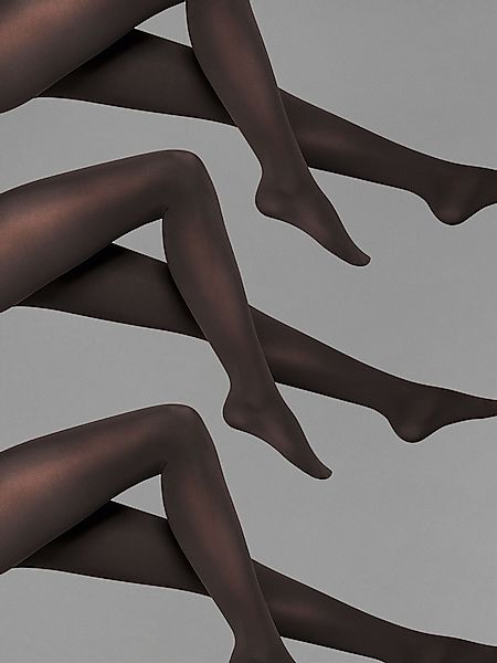 Wolford - Velvet De Luxe 66 Tights Set (3 units), Frau, black, Größe: XL günstig online kaufen