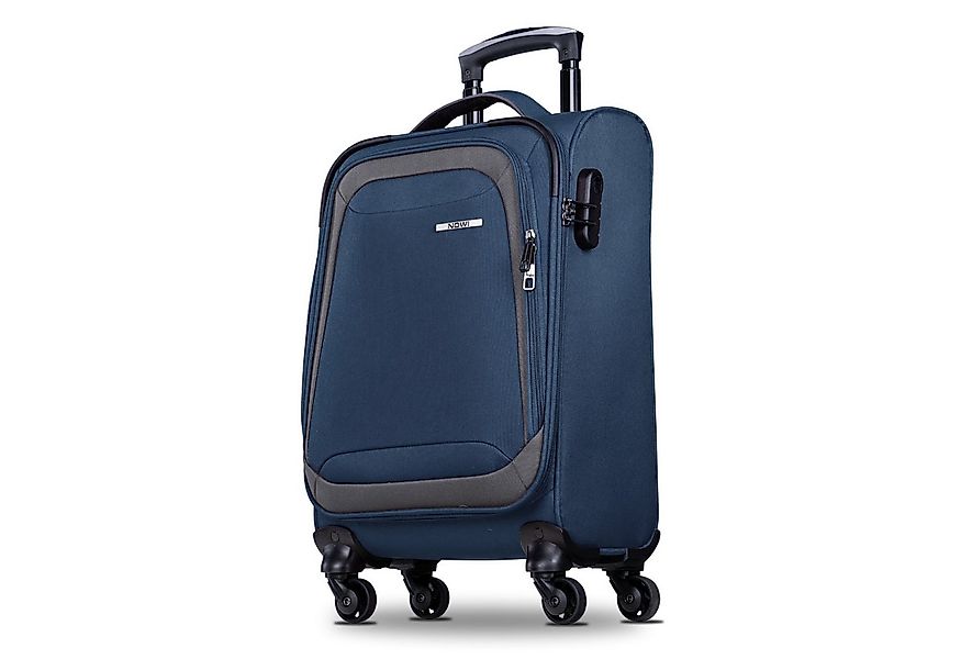 NOWI Trolley Koffer Weichschalenkoffer mit Rollen & Zahlenschloss - M-L-XL günstig online kaufen