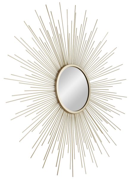 Leonique Dekospiegel "Dekospiegel" Wandspiegel, Ø 70cm, aus Metall, gold günstig online kaufen