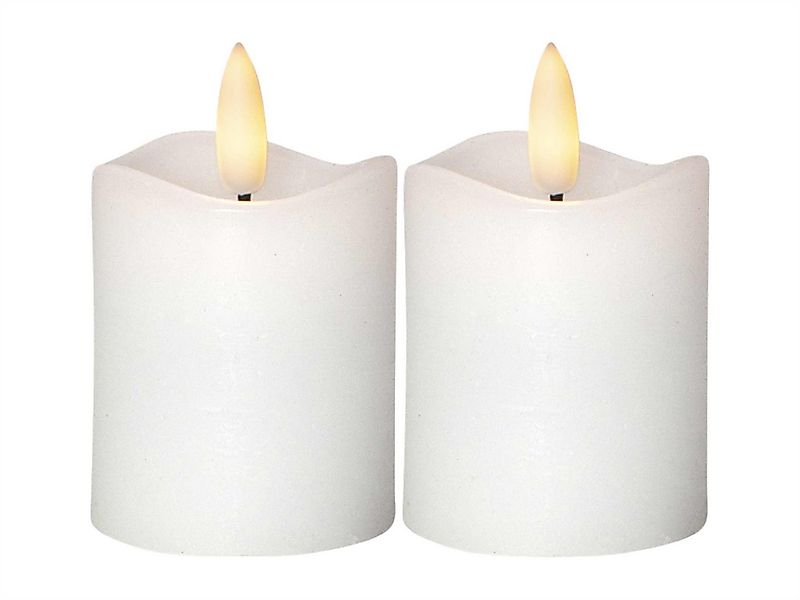 STAR TRADING LED-Kerze Flamme (Set, 2-tlg), weiß 2-er Set 3D Flamme 6/18h T günstig online kaufen