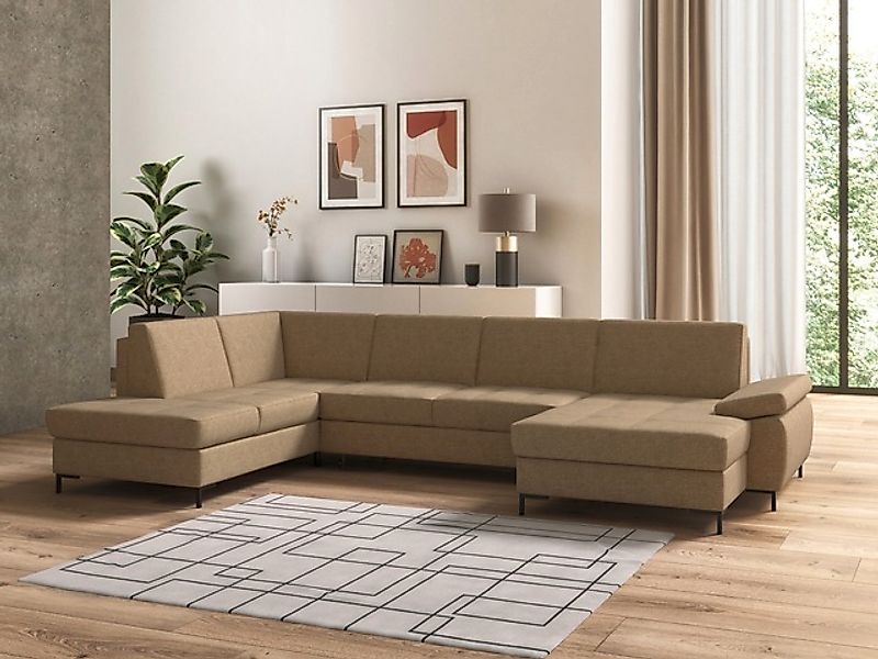 DOMO collection Wohnlandschaft »Capelo, komfortabel, klare Linien zeichnen günstig online kaufen