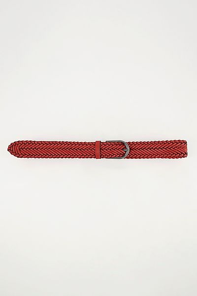 Ulla Popken Hüftgürtel Ledergürtel geflochten Metallic-Schließe günstig online kaufen