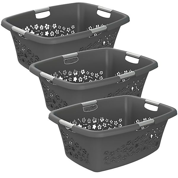 ROTHO Wäschekorb Flowers 3er-Set Wäschekorb 50l, günstig online kaufen