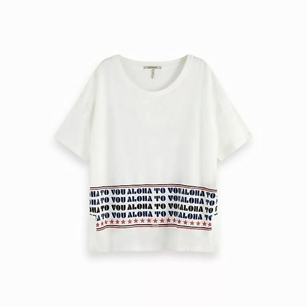 Maison Scotch T-Shirt Maison Scotch Damen T-Shirt Organic Oversized Tee 156 günstig online kaufen