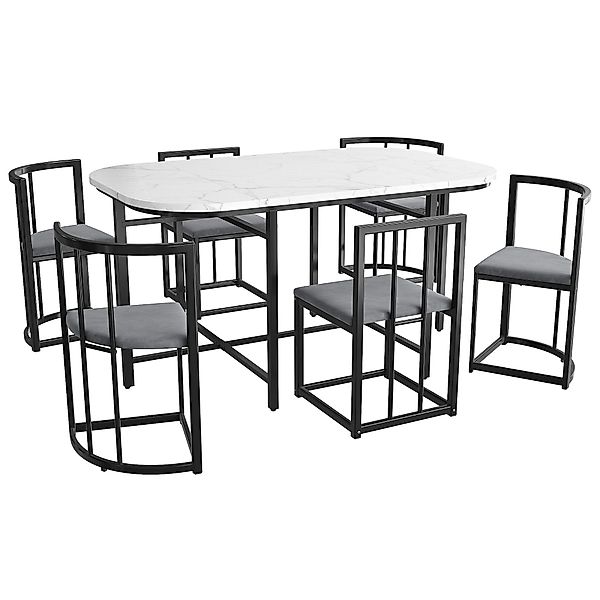 OKWISH Essgruppe, (1 Tisch, 4 Hocker günstig online kaufen