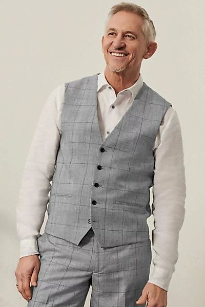 Next Anzugweste Karierter Anzug aus Wollgemisch: Weste (1-tlg) günstig online kaufen