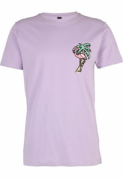 MisterTee Kurzarmshirt "MisterTee Herren Flamingo T-Shirt Round Neck" 1 Stk günstig online kaufen