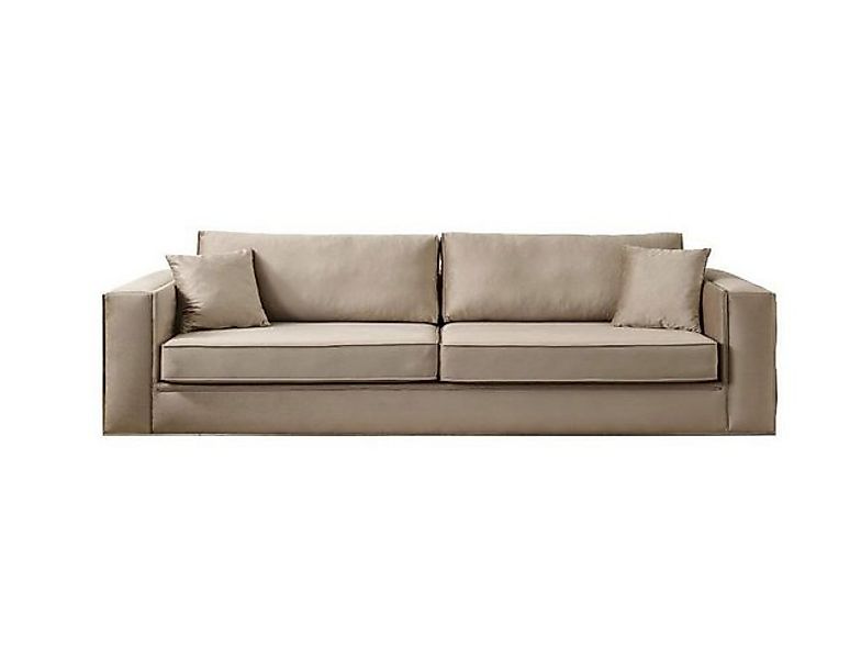 Xlmoebel 3-Sitzer Moderne Design-Möbel: Luxuriöses 3-Sitzer-Sofa in Beige f günstig online kaufen