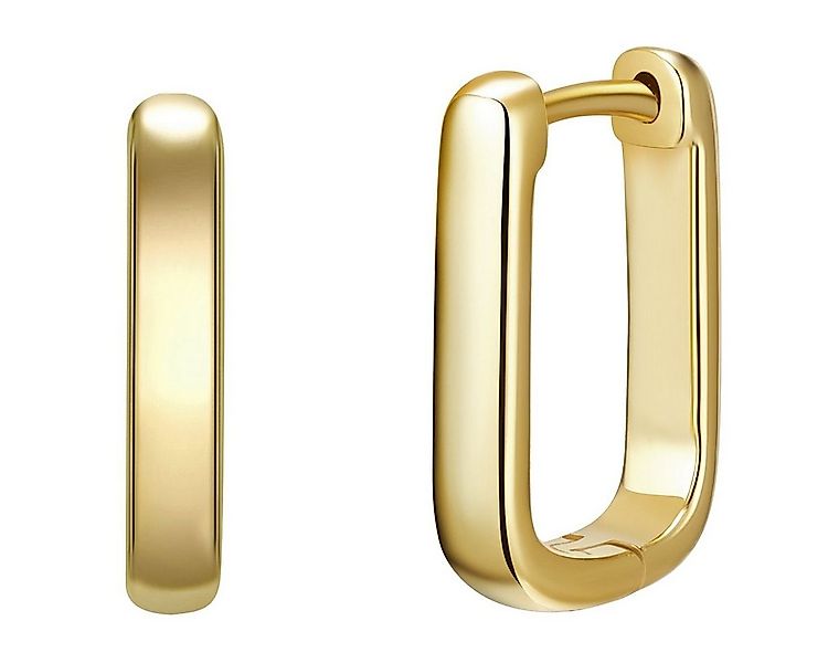 Glanzstücke München Paar Creolen gelbgold, aus Sterling Silber günstig online kaufen