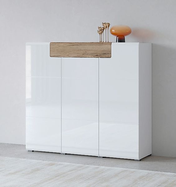 INOSIGN Highboard "Toledo,Breite 147,5 cm,trendige Hochkommode mit 3 Türen günstig online kaufen