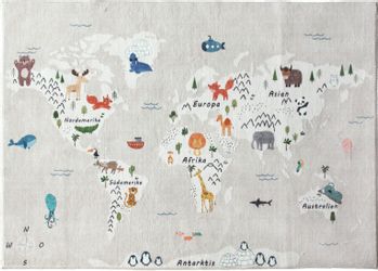 my home Kinderteppich Weltkarte, rechteckig, Höhe: günstig online kaufen