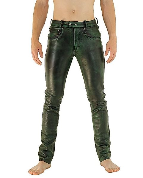 BOCKLE Lederhose Bockle® 2023 STRETCH Dark Green Echtleder Lederhose Lederj günstig online kaufen