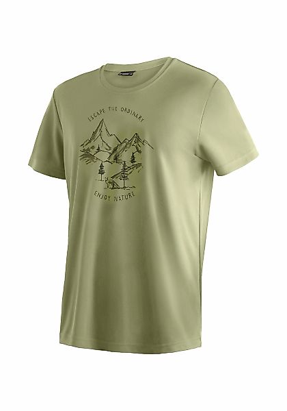 Maier Sports T-Shirt "Dieter Print" Herren Funktionsshirt, Freizeitshirt mi günstig online kaufen