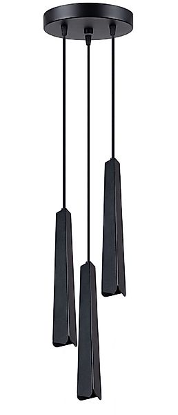 SOLLUX lighting Hängeleuchte »Hängeleuchte PRYSM 3P schwarz«, 3 flammig, Le günstig online kaufen