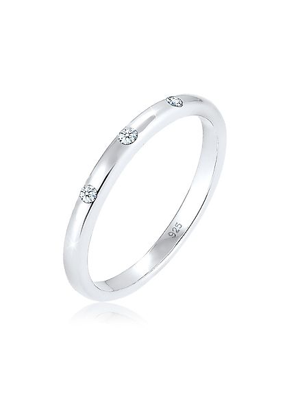 Elli DIAMONDS Verlobungsring Bandring Diamant (0.045 günstig online kaufen