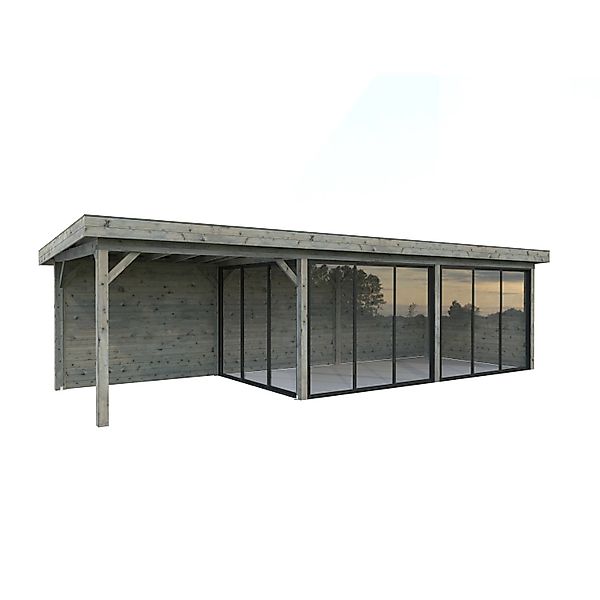 Palmako Pavillon Lenna Set 417 Slide Grau Tauchgrundiert 876 cm x 300 cm FS günstig online kaufen