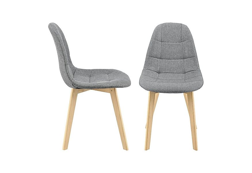 en.casa Esszimmerstuhl (2er Set), »Kopparberg« 2er-Set Polsterstuhl Buche H günstig online kaufen