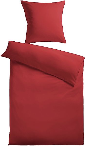 KiNZLER Bettwäsche "Mikrofaser Fleece" 2 Stk. tlg. Uni Farben, angenehm war günstig online kaufen