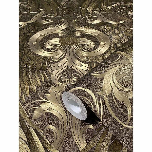 Glööckler Vliestapete Gold, ornamental, moderne Tapete günstig online kaufen