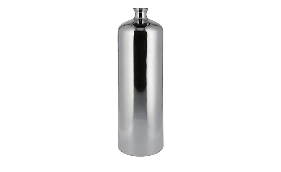 Vase   ¦ silber ¦ Stahl ¦ Maße (cm): H: 49  Ø: 15 Accessoires > Vasen - Höf günstig online kaufen