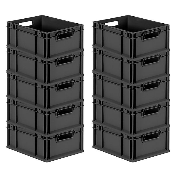 PROREGAL SuperSparSet 10x Eurobox Nextgen Grip HxBxT 17x30x40cm 16 Liter Gr günstig online kaufen