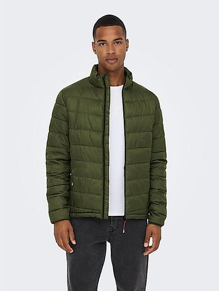 ONLY & SONS Blouson Legere Einfarbig Dünn Gefütterte ONSCARVEN QUILTED PUFF günstig online kaufen