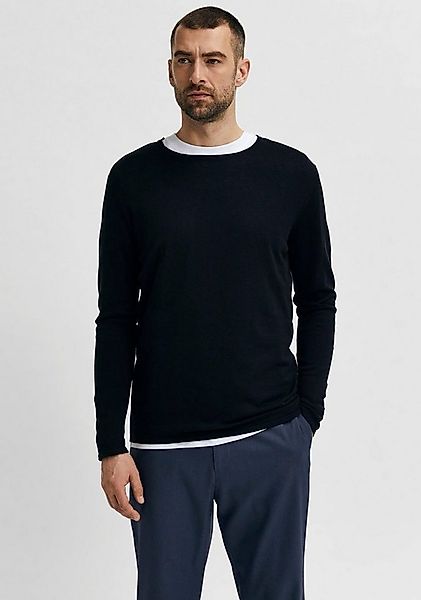 Selected Rundhalspullover SLHROME LS KNIT CREW NECK NOOS günstig online kaufen