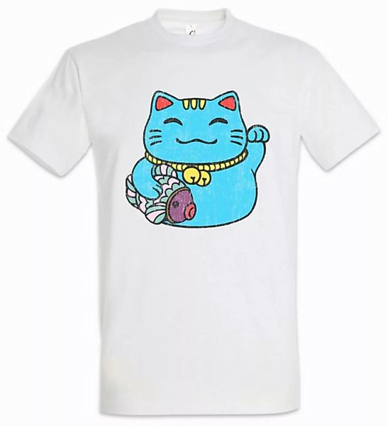 Urban Backwoods Print-Shirt Maneki Neko III Herren T-Shirt Winkekatze Manek günstig online kaufen