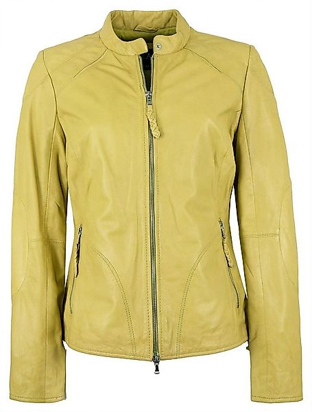 Jilani Lederjacke Niobe Jilani - Damen Lederjacke Lammnappa gelb günstig online kaufen