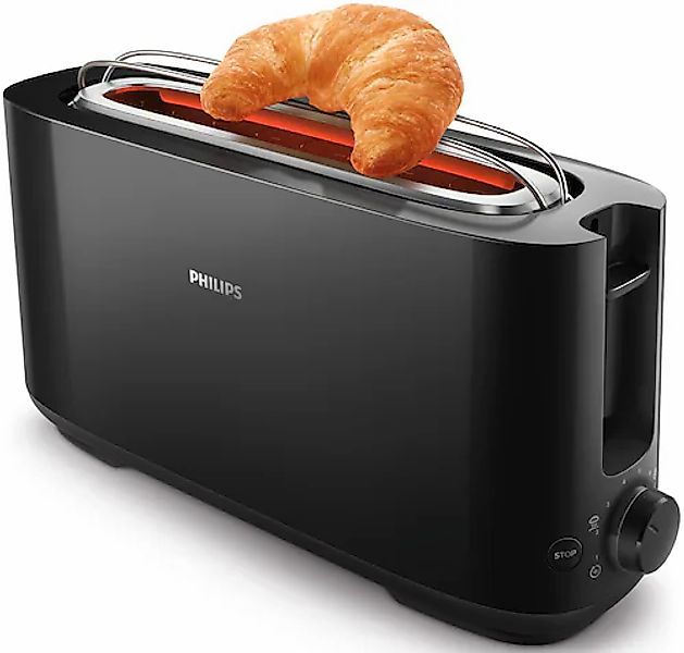 Philips Toaster »HD2590/90« 1 langer Schlitz für 2 Scheiben 950 W mit Aufwä günstig online kaufen