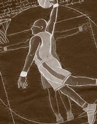 style3 T-Shirt Vitruvianischer Basketballspieler korb da günstig online kaufen