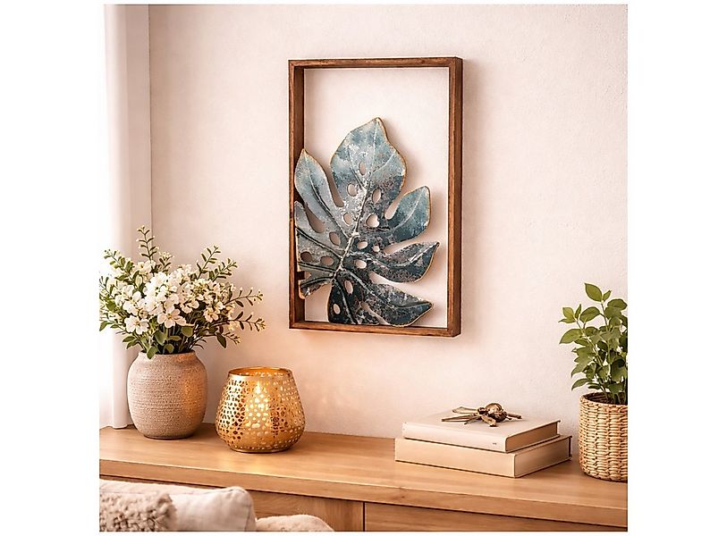 NTK-Collection Wanddekoobjekt Wanddeko Blatt Monstera (Stück, 1 St) günstig online kaufen
