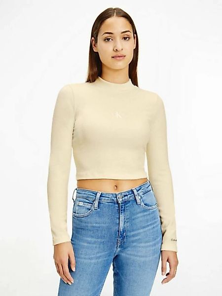 Calvin Klein Jeans Langarmshirt VELVET RIB LONG SLEEVE TOP günstig online kaufen
