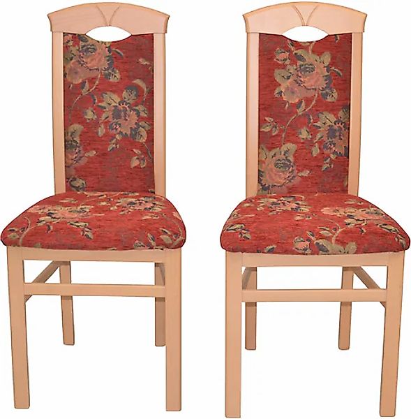 HOFMANN LIVING AND MORE Esszimmerstuhl, (Set), 2 St., Webstoff-Polyester günstig online kaufen