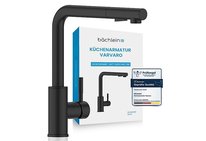 Bächlein Spültischarmatur Elegante Küchenarmatur Varvaro (Schwarz-matt) hoc günstig online kaufen