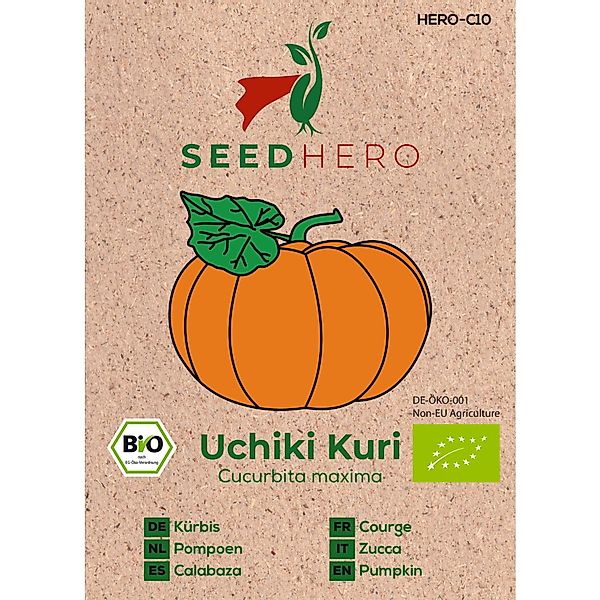Seedhero BIO Kürbis Uchiki Kuri Samen günstig online kaufen