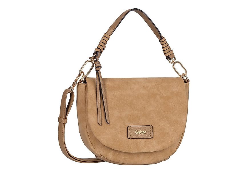 Gabor Umhängetasche Lida, weiches Nubuk-Lederimitat und Formen mit aufwendi günstig online kaufen