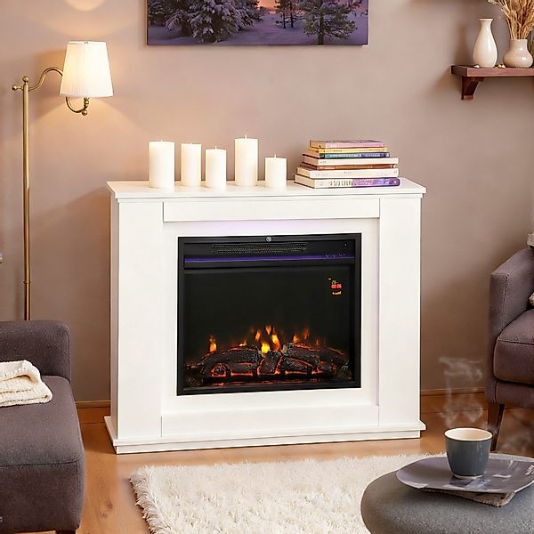 HOMCOM Elektrokamin mit Heizung 1000 W/ günstig online kaufen