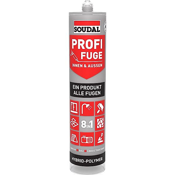 Soudal Dichtstoff Profi-Fuge 8-in-1 Dunkelgrau 280 ml günstig online kaufen