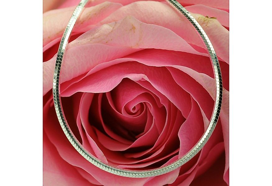 HOPLO Silberkette Silberkette Schlangenkette diamantiert 1,2 mm Länge 45 cm günstig online kaufen