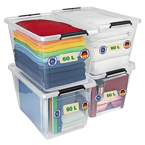 astor24 Aufbewahrungsbox Aufbewahrungsbox mit Deckel 4er günstig online kaufen
