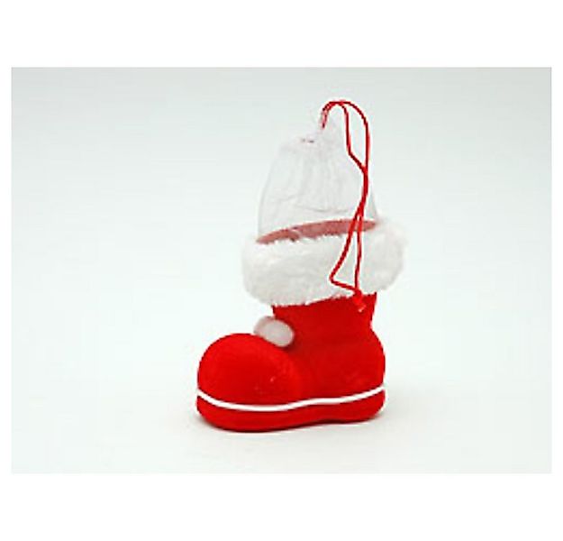 HundB Weihnachtsfigur Nikolausstiefel mit Netz, velour, 9,5 cm (Stück, 1 St günstig online kaufen