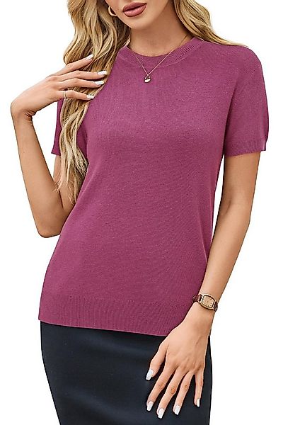 Arach&Cloz Strickpullover Damen Pullover Wolle Strickpullover Rundhals Stri günstig online kaufen