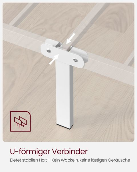 VASAGLE Bettgestell (1-tlg., 140 x 190 günstig online kaufen