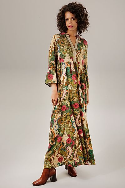 Aniston CASUAL Maxikleid mit farbenfrohem Blumen- günstig online kaufen