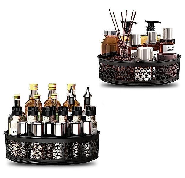 NUODWELL Gewürzregal 2 Stück Lazy Susan Drehteller, 360° Rotierendes Gewürz günstig online kaufen